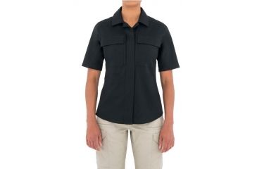 Image of First Tactical Womens Tactix S/S Bdu Shirt, Black, Extra Small Regular 122004-019-XS-R