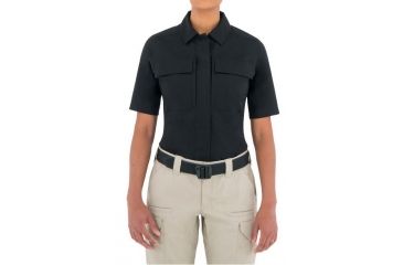Image of First Tactical Womens Tactix S/S Bdu Shirt, Black, Extra Small Regular 122004-019-XS-R
