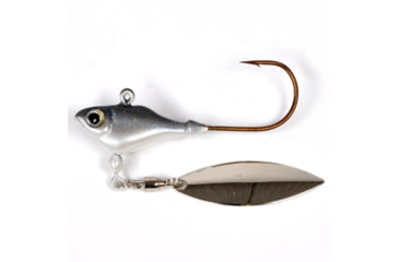 Image of Fish Head Spin Jighead, 1/4 oz, 5/0 Hook, Smokin Shad, 1101205