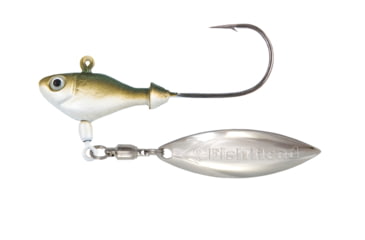 Image of Fish Head Spin Jighead 1/4oz, 4/0 Hook, Arkansas Shiner, 1100205