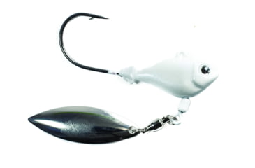 Image of Fish Head Spin Jighead 3/16oz, 3/0 Hook, Pearl White, 1100804