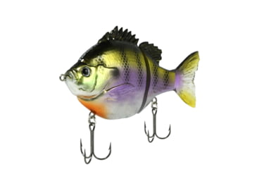 Image of Fish Lab Bio-Gill 2 Piece Hard Glide Bait, Suspending Action, VMC Hooks, Dark Bluegill, 5in, 1-3/4oz, BGG-5S-DB