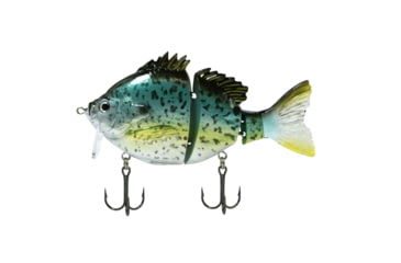 Image of Fish Lab Bio-Gill 3 Piece Hard Wake Bait, Floating Action, VMC Hooks, Black Crappie, 4in, 7/8oz, BGW-4-BC