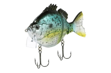 Image of Fish Lab Bio-Gill 3 Piece Hard Wake Bait, Floating Action, VMC Hooks, Black Crappie, 5in, 1-5/8oz, BGW-5-BC