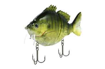 Image of Fish Lab Bio-Gill 3 Piece Hard Wake Bait, Floating Action, VMC Hooks, Ghost Bluegill, 4in, 7/8oz, BGW-4-GB