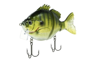 Image of Fish Lab Bio-Gill 3 Piece Hard Wake Bait, Floating Action, VMC Hooks, Light Bluegill, 4in, 7/8oz, BGW-4-LB