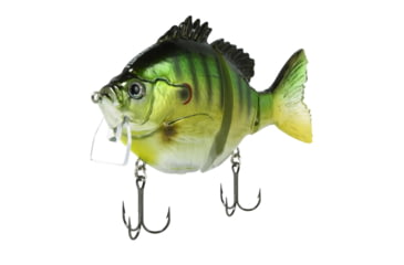 Image of Fish Lab Bio-Gill 3 Piece Hard Wake Bait, Floating Action, VMC Hooks, Redear Bluegill, 4in, 7/8oz, BGW-4-RE