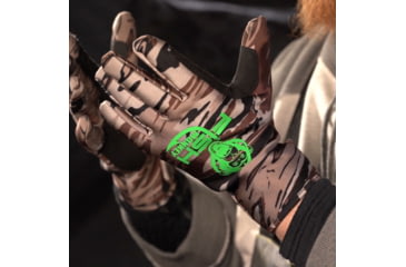 Image of Fish Monkey Backcountry Gloves, Fall Water Camo, L, FM28-FALLWTRCAM-L