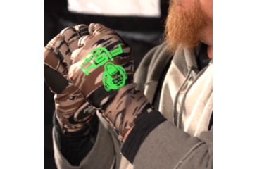 Image of Fish Monkey Backcountry Gloves, Fall Water Camo, L, FM28-FALLWTRCAM-L