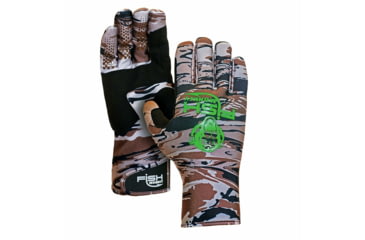 Image of Fish Monkey Backcountry Gloves, Fall Water Camo, L, FM28-FALLWTRCAM-L
