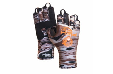Image of Fish Monkey Backcountry II Gloves, Fall Water Camo, L, FM29-FALLWTRCAM-L
