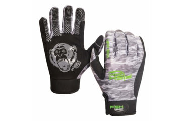 Image of Fish Monkey Free Style Custom Fit Glove, Grey Water Camo, M, FM22-GREYWTRCAM-M