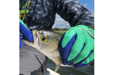 Image of Fish Monkey Gripper Glove, Neon Green Royal, L/XL, FM12-NGRROY-L/XL