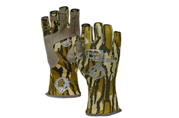 Image of Fish Monkey Half Finger Guide Gloves, Orginal Bottomland, 2XL, FM11-OBL-XXL