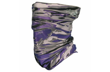 Image of Fish Monkey Performance Face Guard, Voodoo Swamp Neon Purple, One size, FM40-VSP