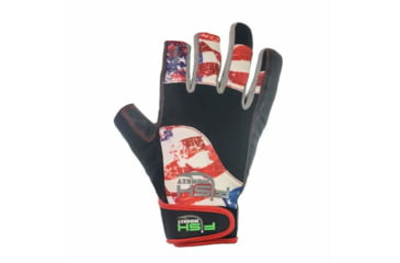 Image of Fish Monkey Quick Release Medium Weight Wiring Glove, Americana, XL, FM16-AMER-XL