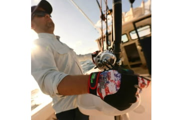 Image of Fish Monkey Quick Release Medium Weight Wiring Glove, Americana, XL, FM16-AMER-XL