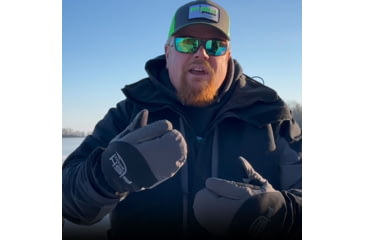 Image of Fish Monkey Stealth Dry-Tec Heavyweight Mitten, Grey, XL, FM39-GRY-XL