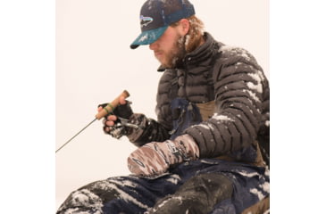 Image of Fish Monkey Tundra Premium Insulated Mitten Glove, Fall Water Camo, M, FM25-FALLWTRCAM-M