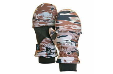 Image of Fish Monkey Tundra Premium Insulated Mitten Glove, Fall Water Camo, M, FM25-FALLWTRCAM-M