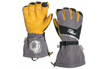 Image of Fish Monkey Yeti Premium Ice Fishing Glove, Yelow/Black/Grey, 2XL, FM37-GB-XXL