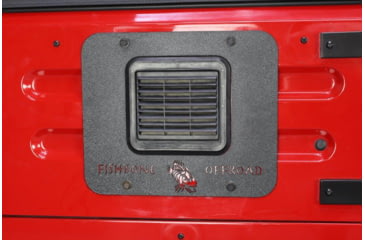 Image of Fishbone Offroad BackSide Tailgate Plate, Jeep Wrangler TJ 1997 - 2006, Black Textured, FB31058