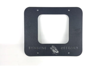 Image of Fishbone Offroad BackSide Tailgate Plate, Jeep Wrangler TJ 1997 - 2006, Black Textured, FB31058