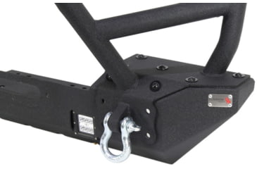 Image of Fishbone Offroad Fishbone Front Winch Bumper w/Full Grille Guard, Jeep Wrangler JK 2007 - 2018, Black Textured, FB22005