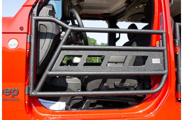 Image of Fishbone Offroad Front and Rear Tube Doors, Jeep Wrangler JL 2018 - 2020, Black Textured, FB24086