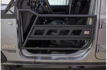 Image of Fishbone Offroad Front and Rear Tube Doors, Jeep Wrangler JL 2018 - 2020, Black Textured, FB24086