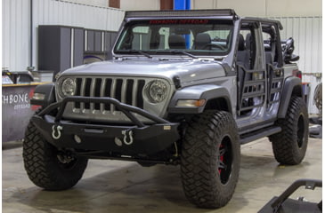 Image of Fishbone Offroad Front and Rear Tube Doors, Jeep Wrangler JL 2018 - 2020, Black Textured, FB24086