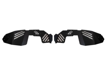 Image of Fishbone Offroad Front JL Inner Fenders for Jeep Wrangler JL 2018 - 2021/Gladiator 2019 - 2021, Black Powder Coat Aluminum, FB33193F