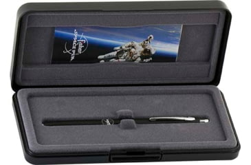 Image of Fisher Space Pen Shuttle Space Pen with Chrome Accents and NASA Meatball Logo, Matte Black/Chrome, CH4BC-NASAMB