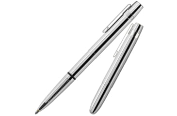 Image of Fisher Space Pen X-Mark Bullet Space Pen, PR-4 Black Ink, Medium Point, 5.27 in Length, Gift Boxed, w/ Square Top Cap, Chrome, 400WCCL