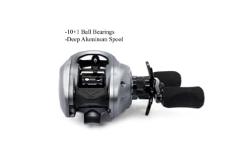 Image of Fitzgerald Fishing VLD10 Reels, 7.2 Gear, Left Hand, Silver, VLD10-721-L