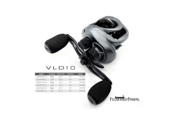 Image of Fitzgerald Fishing VLD10 Reels, 7.2 Gear, Left Hand, Silver, VLD10-721-L