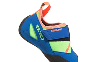Image of Five Ten Kirigami Climbing Shoes - Kids, Glory Blue/Signal Coral/Signal Green, 1, EE9435-1