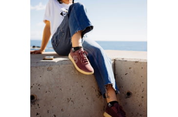 Image of Five Ten Sleuth DLX Canvas Shoes - Womens, Quiet Crimson/Ftwr White/Sandy Beige, 7, GZ9867-7
