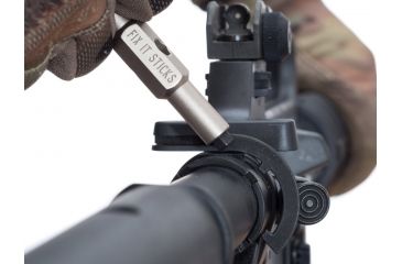Image of Fix It Sticks AR15 Basic Accessory Bit Kit w/ A2 Front Sight Bit, Castle Nut Wrench, Bolt Carrier Group Scraper, Black, Small FISAR15-ABP3