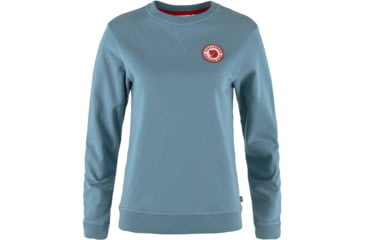 Image of Fjallraven 1960 Logo Badge Sweater - Womens, Dawn Blue, Medium, F87230-543-M