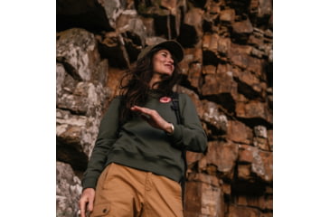 Image of Fjallraven 1960 Logo Badge Sweater - Womens, Deep Patina, Extra Small, F87230-679-XS