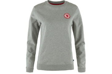 Image of Fjallraven 1960 Logo Badge Sweater - Womens, Grey/Melange, Extra Large, F87230-020-999-XL