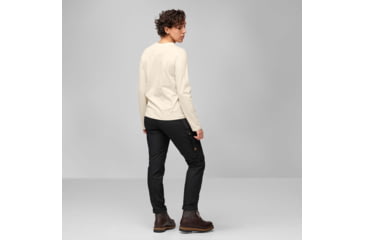 Image of Fjallraven 1960 Logo T-Shirt Long Sleeve - Womens, Chalk White, Medium, F86989-113-M