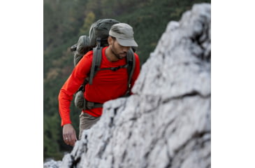 Image of Fjallraven Abisko Day Hike Long Sleeve - Mens, Flame Orange, Medium, F12600214-214-M
