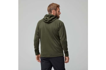 Image of Fjallraven Abisko Grid Fleece Hoodie - Mens, Deep Forest, Small, F12600228-662FR-S