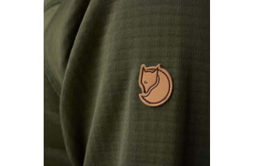 Image of Fjallraven Abisko Grid Fleece Hoodie - Mens, Deep Forest, Small, F12600228-662FR-S