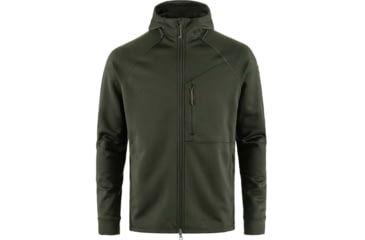 Image of Fjallraven Abisko Grid Fleece Hoodie - Mens, Deep Forest, Small, F12600228-662FR-S