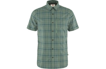 Image of Fjallraven Abisko Hike Shirt Short Sleeve - Mens, Arctic Green/Patina Green, 2XL, F82268-667-614-XXL