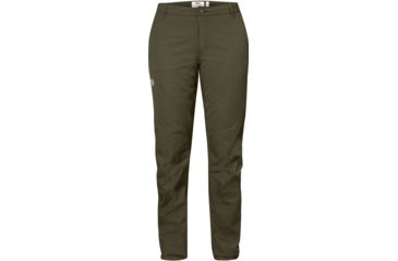 Image of Fjallraven Abisko Lite Trousers - Women's-Dark Olive-Raw-EU 42