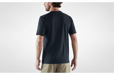 Image of Fjallraven Abisko Mesh Short Sleeve T-Shirt - Mens, Dark Navy, Large, F87198-555-L